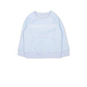 Brunette The Label  NWT country girl, little babes 2/3T blue sweatshirt